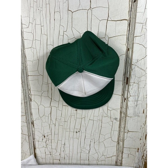 Vintage Continental Emasco Green & White Oil And Gas Snap Back Trucker Hat - Picture 6 of 7